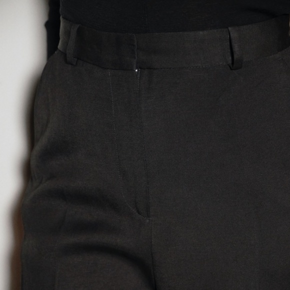 Toteme Tapered Suit Trouser NWT Linen Viscose- Black - Size 38 / M-L US - Picture 9 of 11